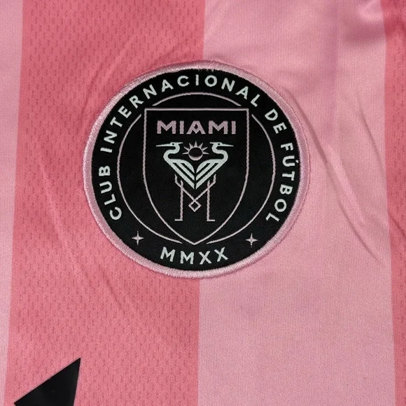 Adidas Inter Miami Lionel Messi #10 Pink Striped Jersey Adult 2025/26 Size L - Picture 8 of 10